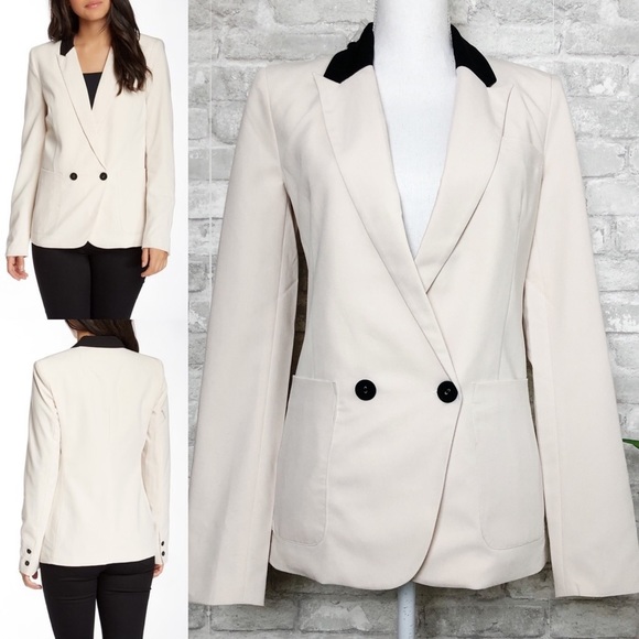 NWT Bardot & Jarlo | Daria Contrast Blazer XS - Picture 1 of 8